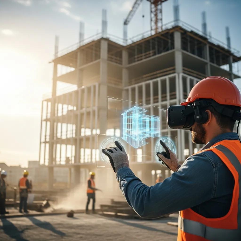 Immersive 3D construction model prepared for VR walkthrough