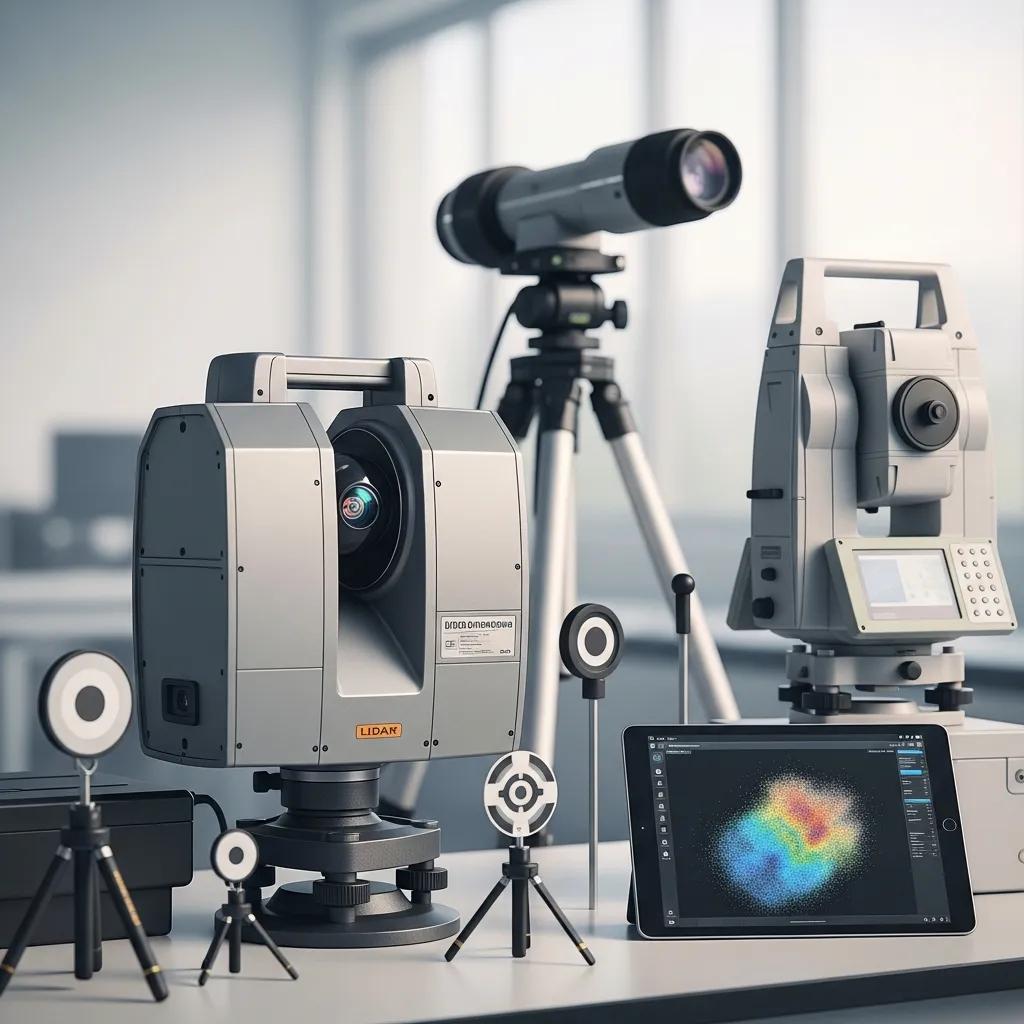 LiDAR scanner and robotic total station used by CCLS